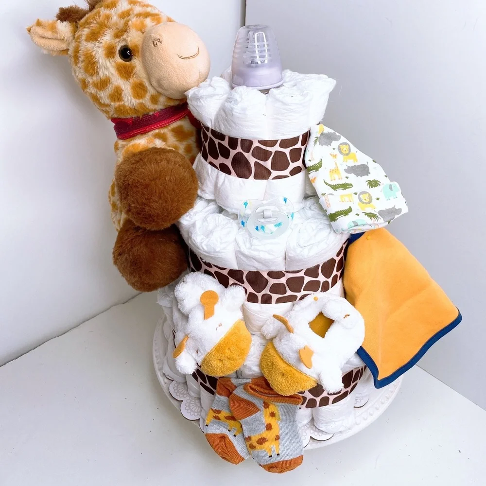 Giraffe Diaper Cake
